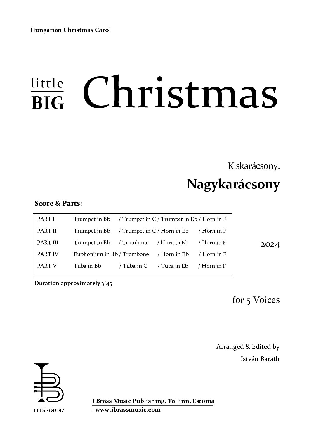 Little/BIG CHRISTMAS, Kiskarácsony, Nagykarácsony /traditional/